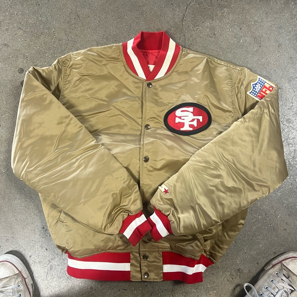 vintage 49ers starter jacket size xl figure . Men’s